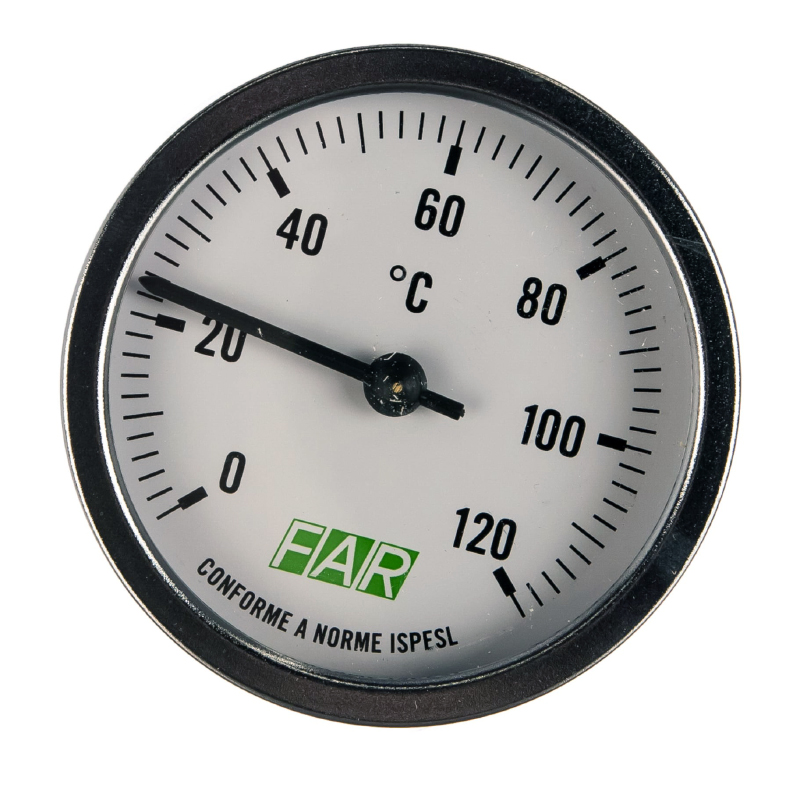 Термометр биметаллический FAR Ø80 мм